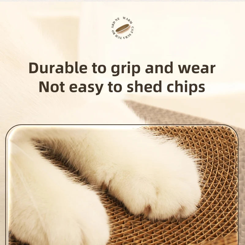 HOOPET Cat Scraper Bed Board Scrapers Round Oval Cat Toy Furniture Sofa Cushion Bed Grinding Claw for Cats  Scratch Resistant