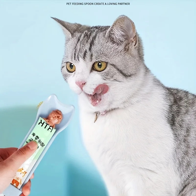 Cat Treat Squeeze Spoon