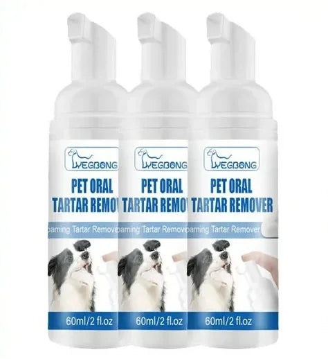 Pet Tartar Remover Natural Plaques Off & Tartar Remover for Dogs & Cats Freshen Breath Foam for Dogs & Cats Support Healthy Gums