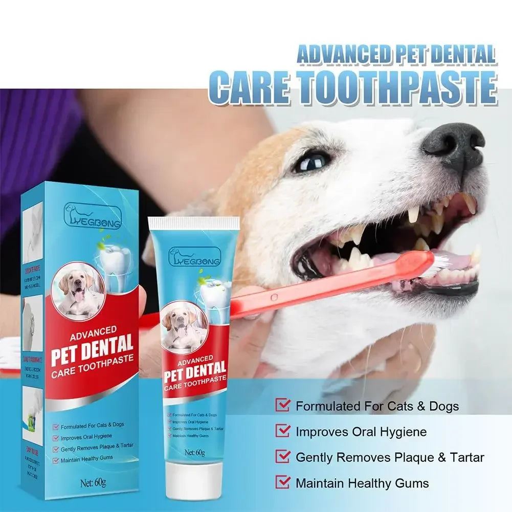 Pet Toothpaste Cat Dog Fresh Breath Toothpaste Dog Edible Cleaning Oral Plaque Tartar Pet Toothpaste Care Products Deod R6E6