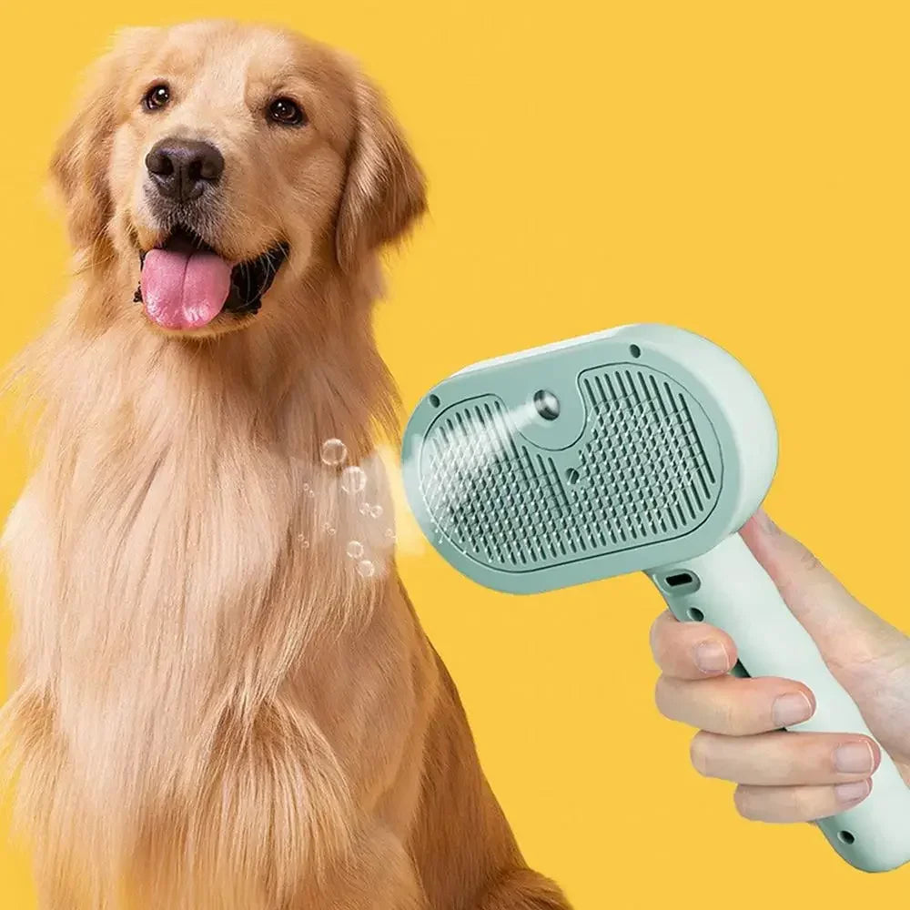 Pet Spray Hair Comb Pet Hair Remover Cleaning Brush Cats Grooming Dog Accessories Tools Dematting Water Mist Humidifier Comb