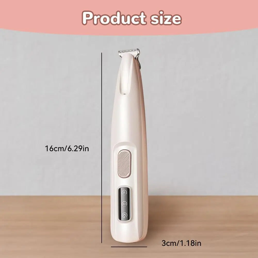 New Dog Paw Trimmer with LED Light Fully Waterproof Pet Hair Trimmer with LED Display Dog Clippers for Grooming 18mm Widen Blade