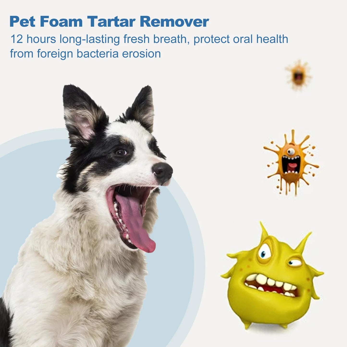 Pet Tartar Remover Natural Plaques Off & Tartar Remover for Dogs & Cats Freshen Breath Foam for Dogs & Cats Support Healthy Gums