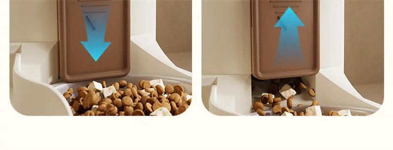 Pet Cat Automatic Feeder, Water Dispenser, Large Capacity Dry Wet Separation Food Container, Pet Supplies