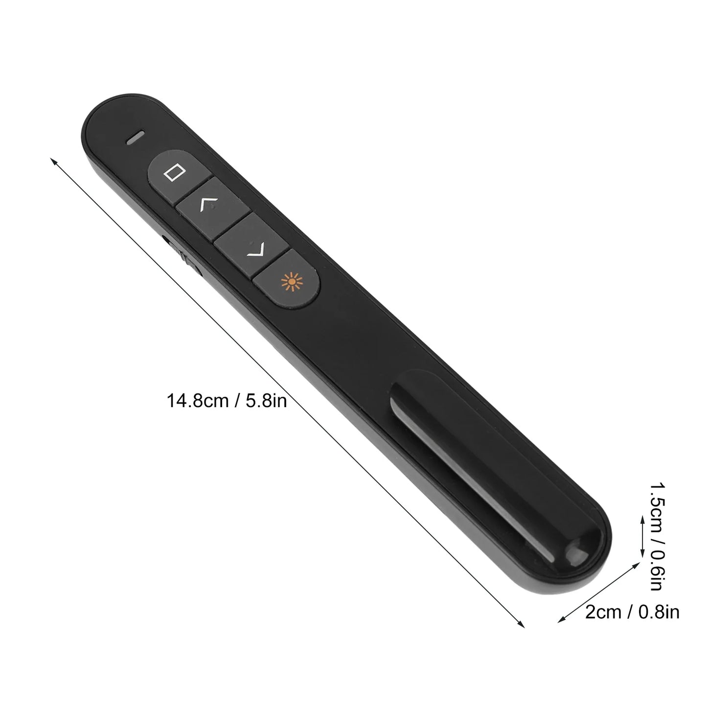 Wireless Presenter Remote Control Presentation Click Pointer Portable PPT Clicker Page Turning Pen for Classroom Office