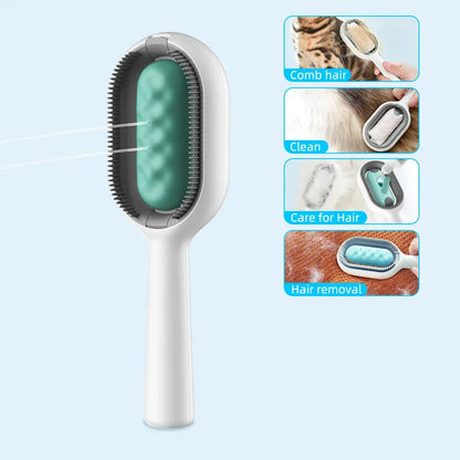 Cat Hair Remover Brush – Dual-Sided with Water Tank - WoofMeow Hub