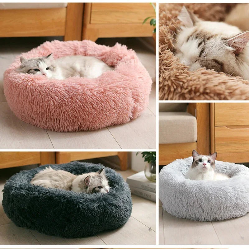 Luxury Fluffy Pet Bed – Calming & Washable - WoofMeow Hub