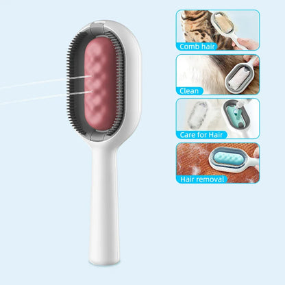 Cat Hair Remover Brush – Dual-Sided with Water Tank - WoofMeow Hub