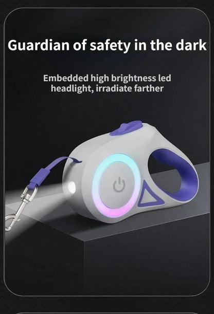 LED Glowing at Night Walking Leash - WoofMeow Hub