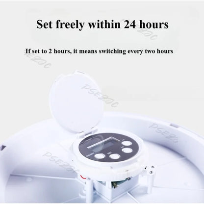 Six Grid Multi Grid Large Capacity Timed Feeding Device Pet Intelligent Automatic Timed Feeding Device Music Reminder