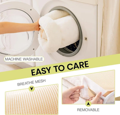 Mewoofun Foldable Cat Window Perch with 4 Strong Suction Cups Cordless Cat Window Hammock Removable Soft Cover White Brown Green
