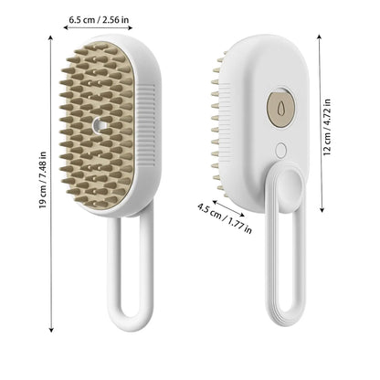 3-in-1 Steamy Pet Grooming Brush