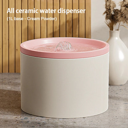 Ultra-Quiet Ceramic Pet Water Fountain
