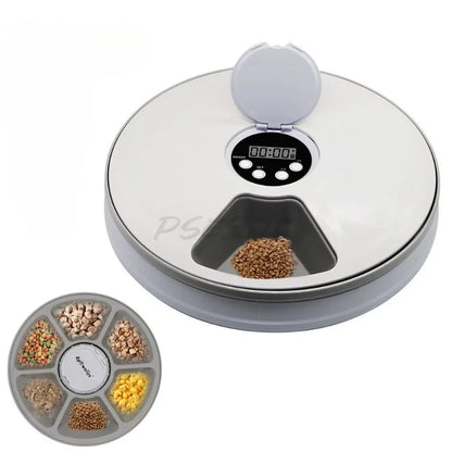 Six Grid Multi Grid Large Capacity Timed Feeding Device Pet Intelligent Automatic Timed Feeding Device Music Reminder