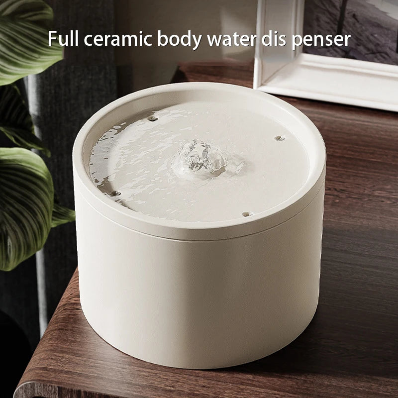 Ultra-Quiet Ceramic Pet Water Fountain
