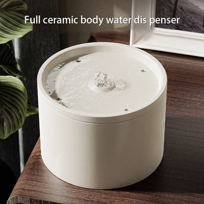 Ultra-Quiet Ceramic Pet Water Fountain