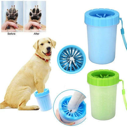 Pet Foot Washing Cup Dog Bath Pet Beauty Cleaning Wipe Free Automatic Foot Portable Cat Dirty Paw Cleaning Wash Brush Cup