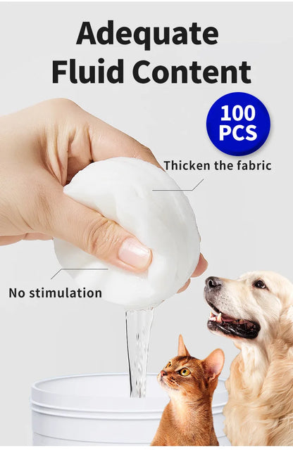 Pet Cleaning Products Eye Wipes To Remove Tear Marks Cleaning Wet Tissues Cat Wiping Eyes Removing Tear Marks