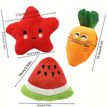 10pcs Squeaky Plush Chew Toys for Puppies