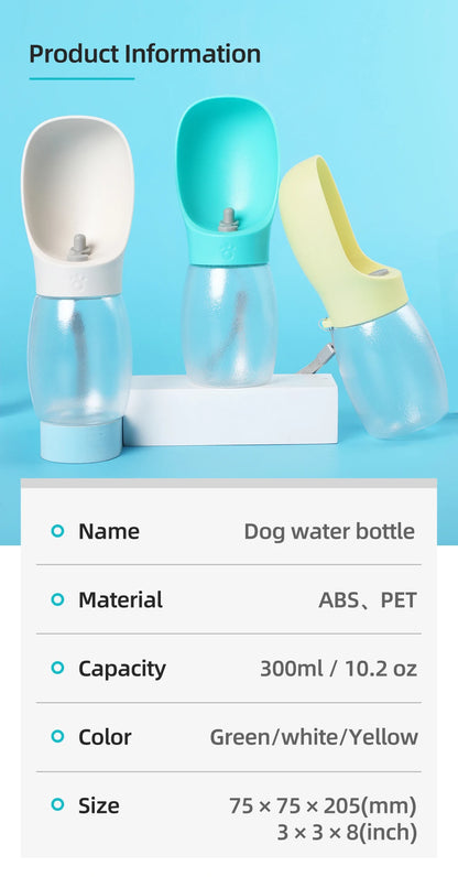 Pet Dog Water Bottle Dispenser For Small Big Dogs Cats Outdoor Travel Walking Puppy Drinking Bowls French Bulldog Pug Feeder