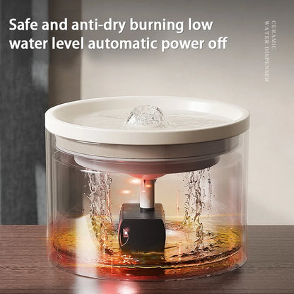 Ultra-Quiet Ceramic Pet Water Fountain