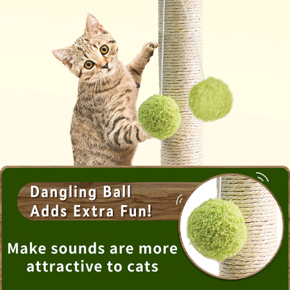 Pet Cat Toy Funny Cat Stick Balls Durable Sisal Scratching Board Cat Supplies Cat Grab Column Interactive Toy Climbing Post 2024