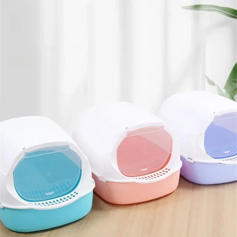 Kitty Semi-Enclosed Litter Box