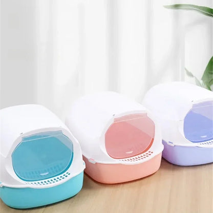 Kitty Semi-Enclosed Litter Box