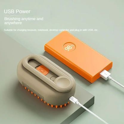 3-in-1 Steamy Pet Grooming Brush