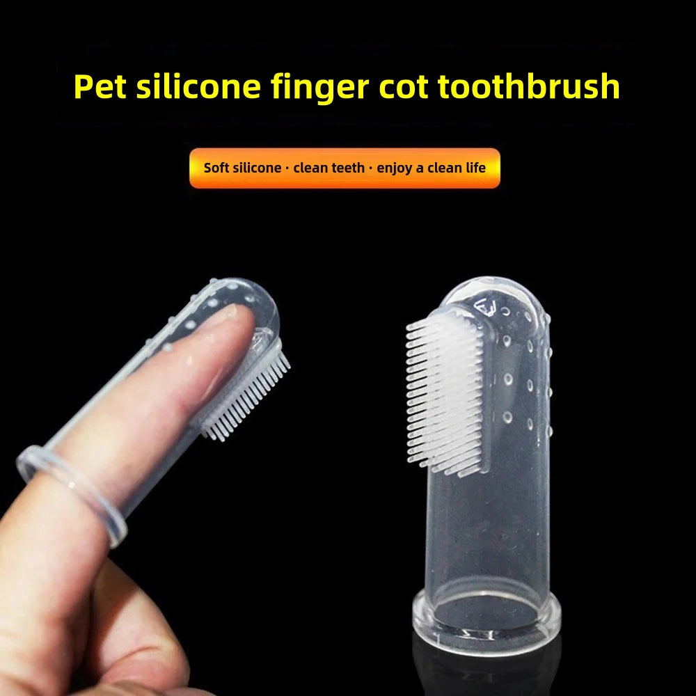 Pet Silicone Finger Cots Toothbrush Cats Dogs Brushing Finger Cots Pet Teeth Oral Cleaning Products In Addition Perros