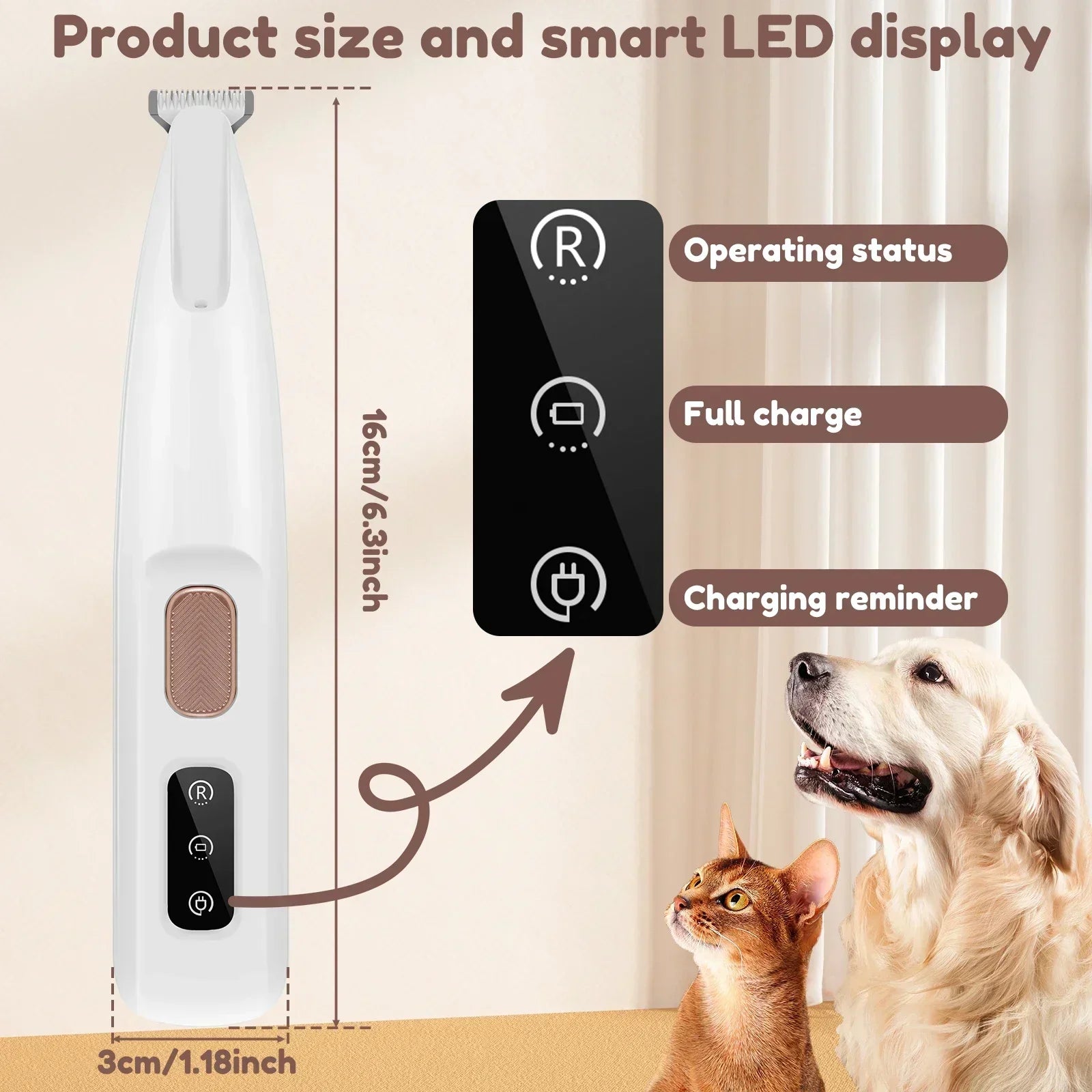 LED Light Cat Paw Trimmer - WoofMeow Hub