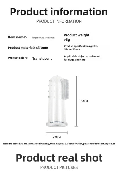 Pet Silicone Finger Cots Toothbrush Cats Dogs Brushing Finger Cots Pet Teeth Oral Cleaning Products In Addition Perros