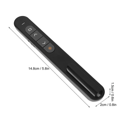 Wireless Presenter Remote Control Presentation Click Pointer Portable PPT Clicker Page Turning Pen for Classroom Office
