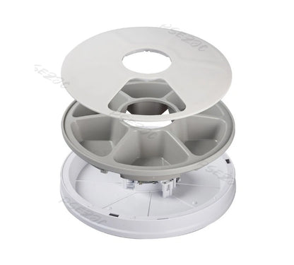 Six Grid Multi Grid Large Capacity Timed Feeding Device Pet Intelligent Automatic Timed Feeding Device Music Reminder