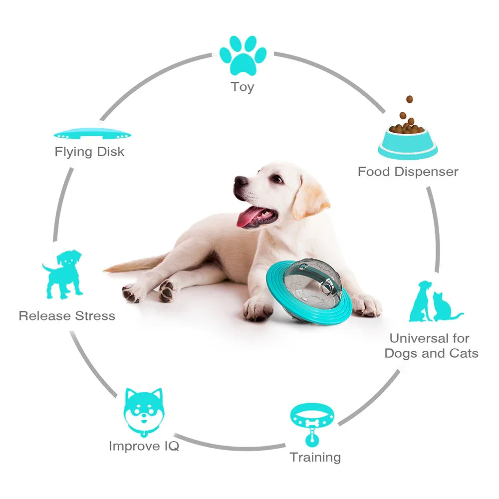 Interactive Treat Ball for Dogs – Slow Feeder & IQ Training Toy - WoofMeow Hub